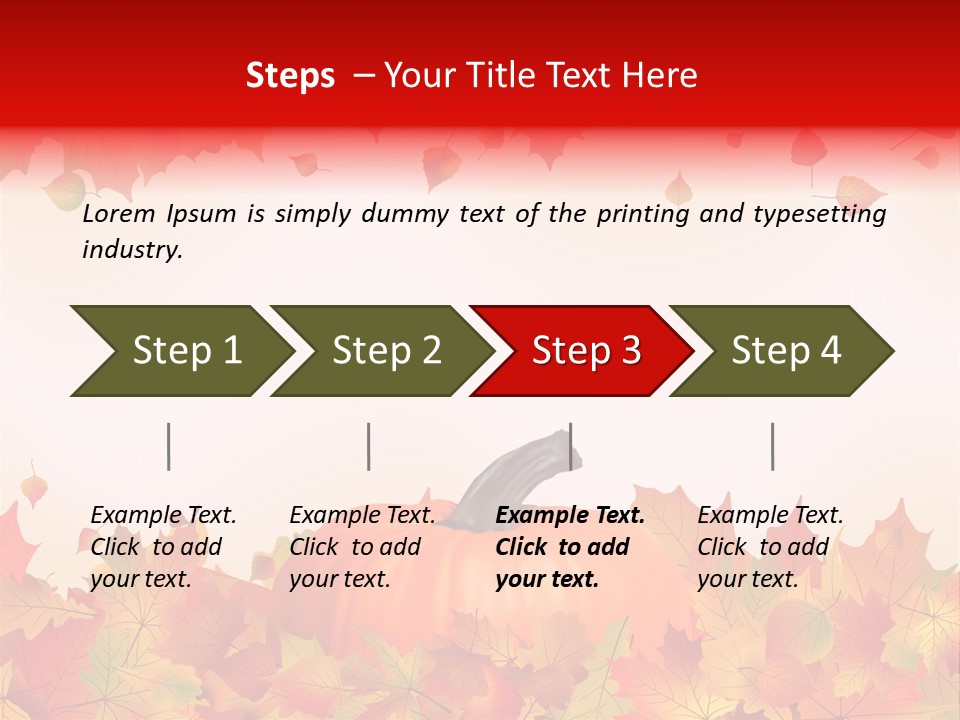 Defoliation Card Colour PowerPoint Template