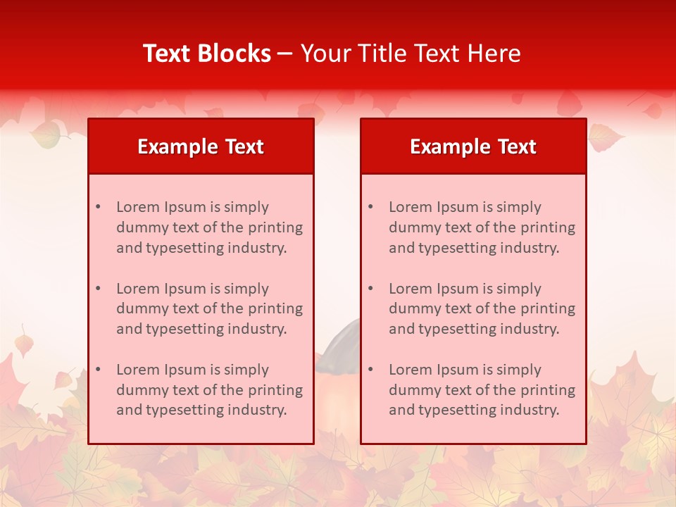 Defoliation Card Colour PowerPoint Template