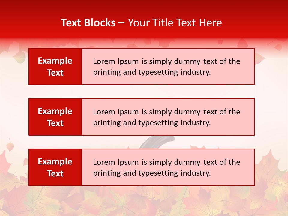 Defoliation Card Colour PowerPoint Template