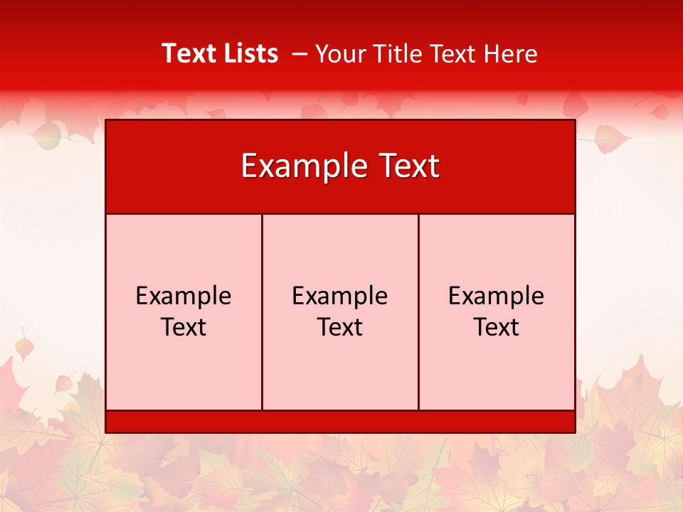 Defoliation Card Colour PowerPoint Template