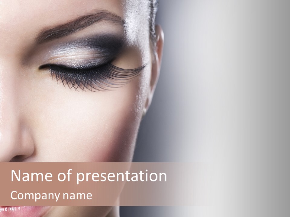 Face Style Female PowerPoint Template