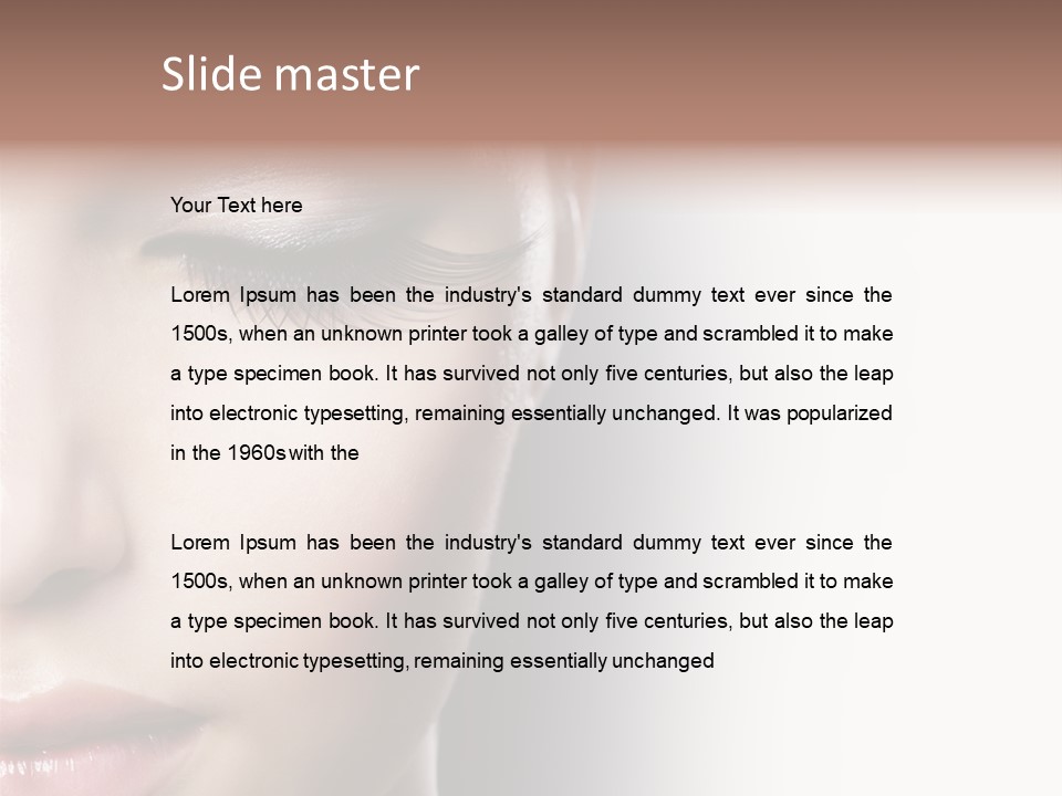 Face Style Female PowerPoint Template