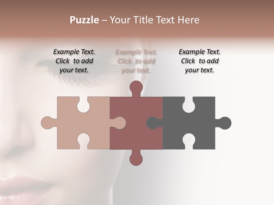 Face Style Female PowerPoint Template