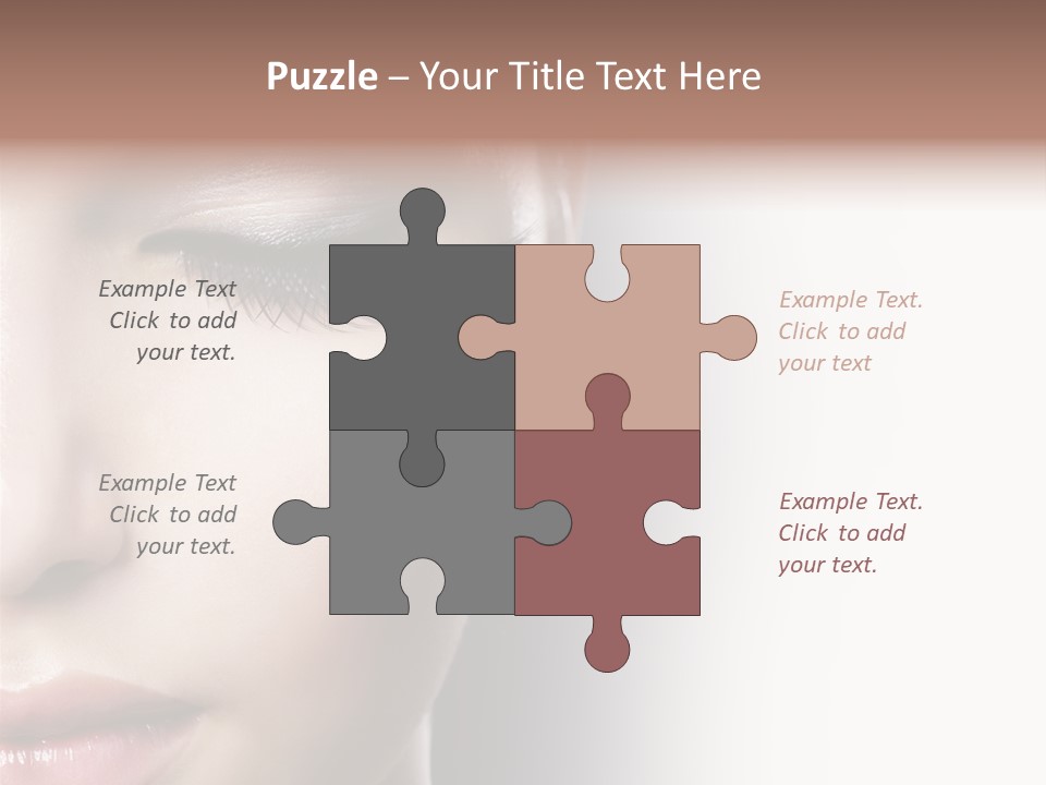 Face Style Female PowerPoint Template