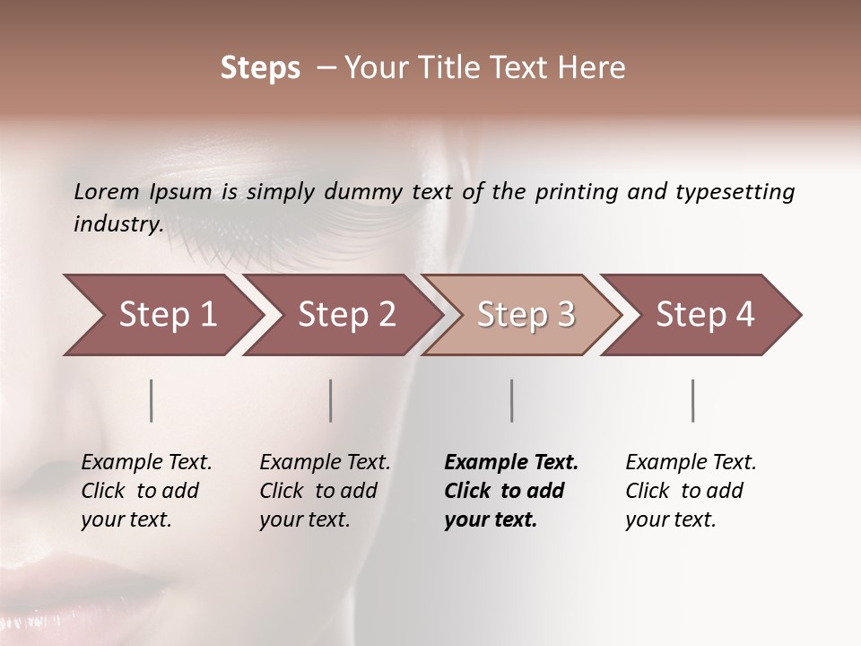 Face Style Female PowerPoint Template