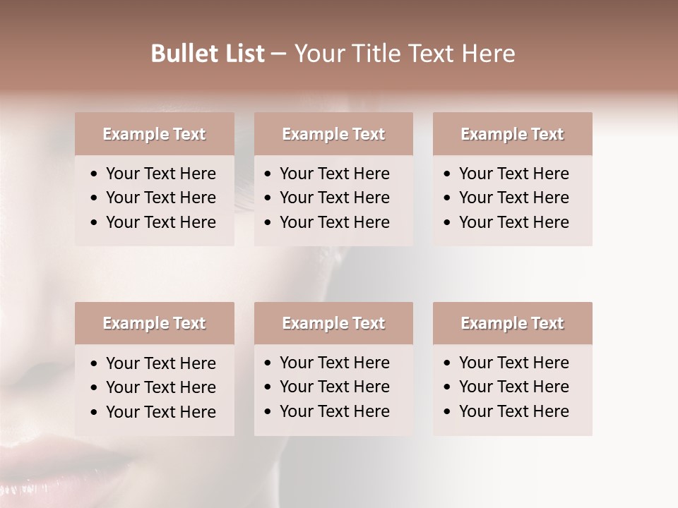 Face Style Female PowerPoint Template