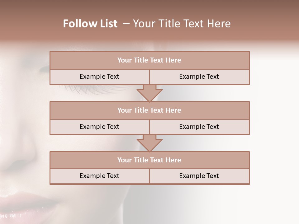 Face Style Female PowerPoint Template