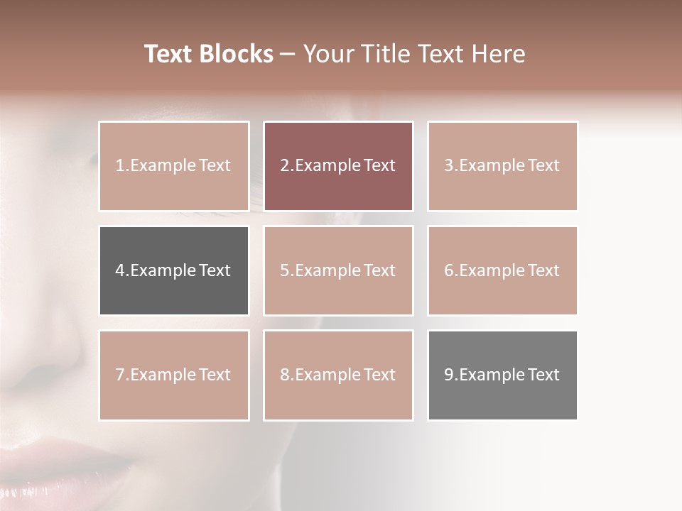 Face Style Female PowerPoint Template