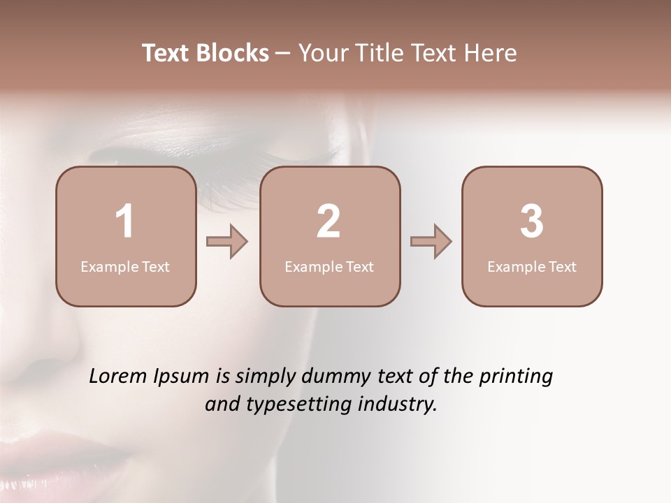 Face Style Female PowerPoint Template