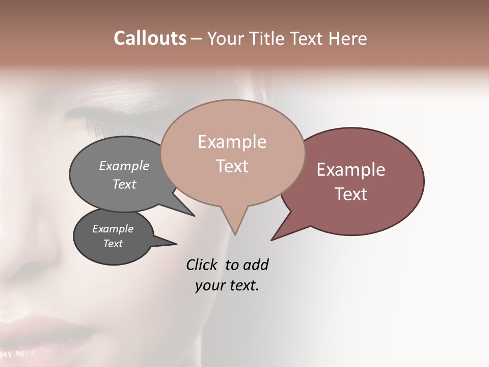 Face Style Female PowerPoint Template