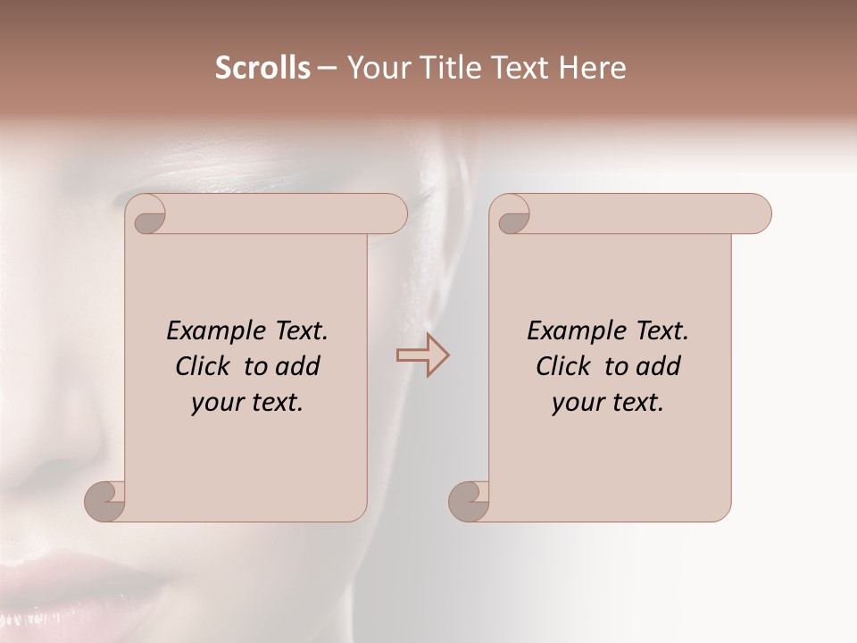Face Style Female PowerPoint Template