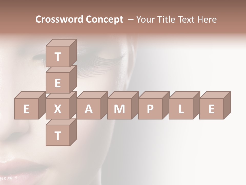 Face Style Female PowerPoint Template