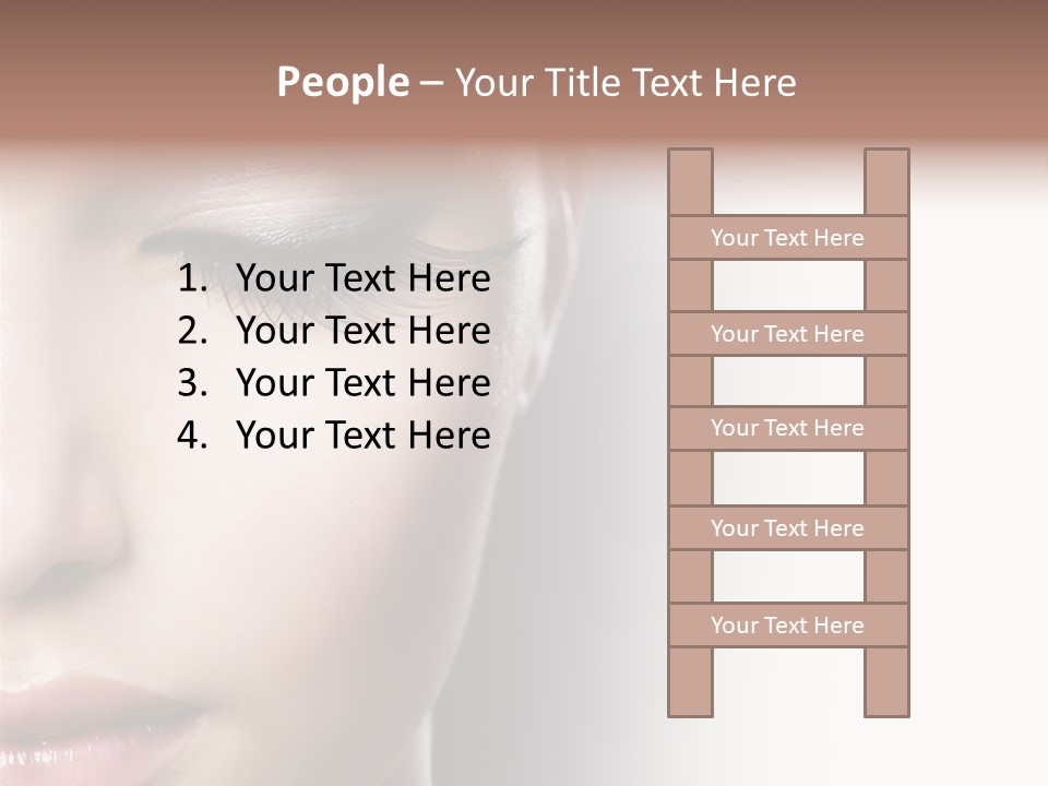 Face Style Female PowerPoint Template