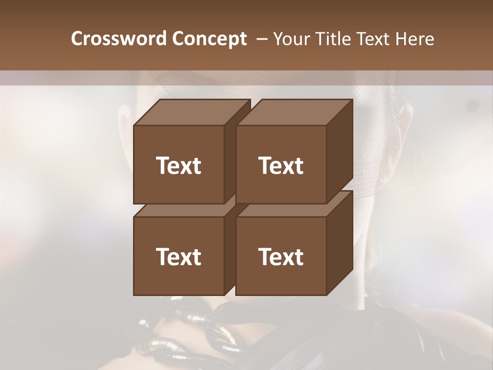 Bokeh Brunette Beautiful PowerPoint Template