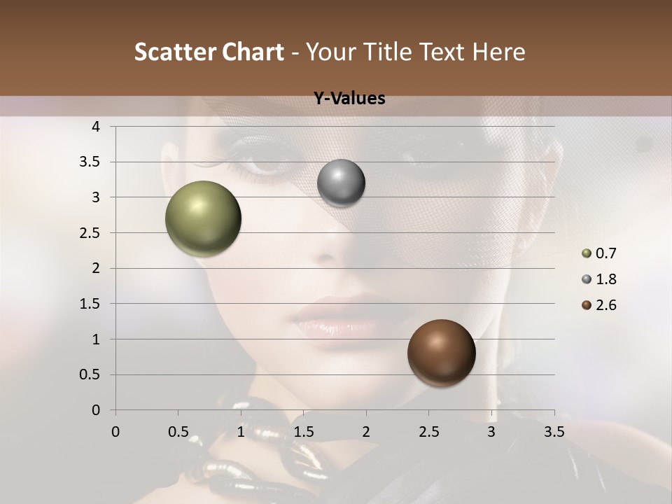 Bokeh Brunette Beautiful PowerPoint Template