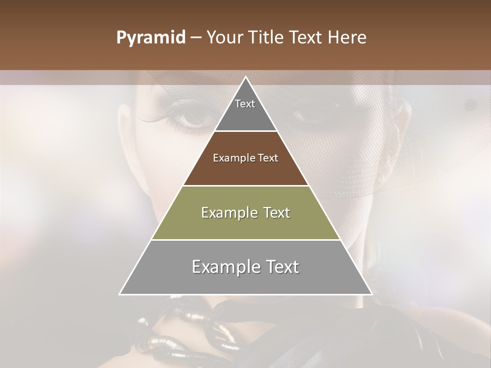 Bokeh Brunette Beautiful PowerPoint Template