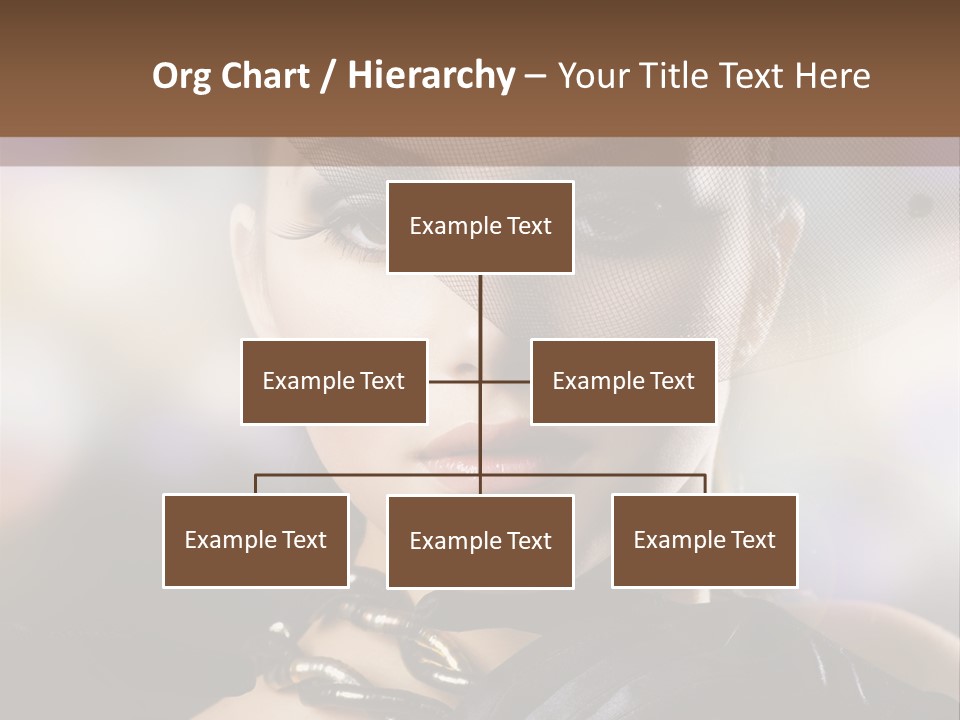 Bokeh Brunette Beautiful PowerPoint Template