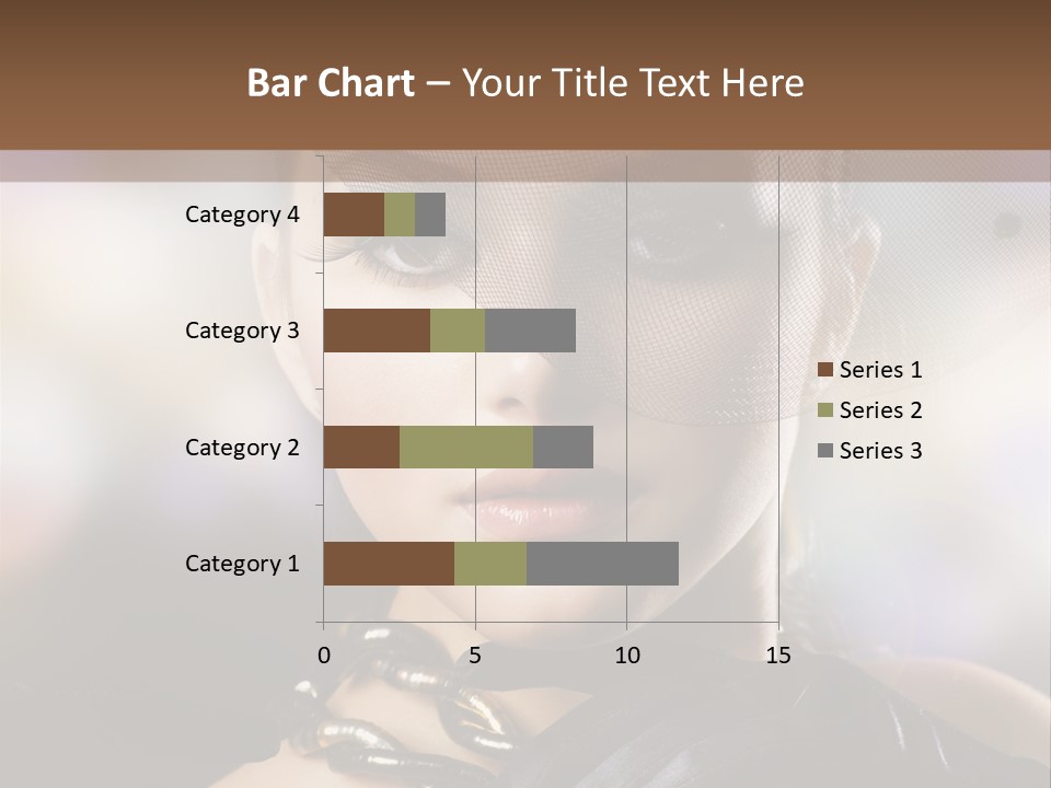 Bokeh Brunette Beautiful PowerPoint Template