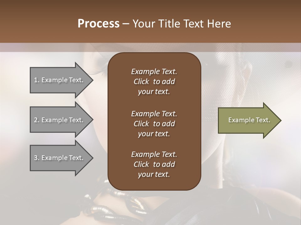 Bokeh Brunette Beautiful PowerPoint Template