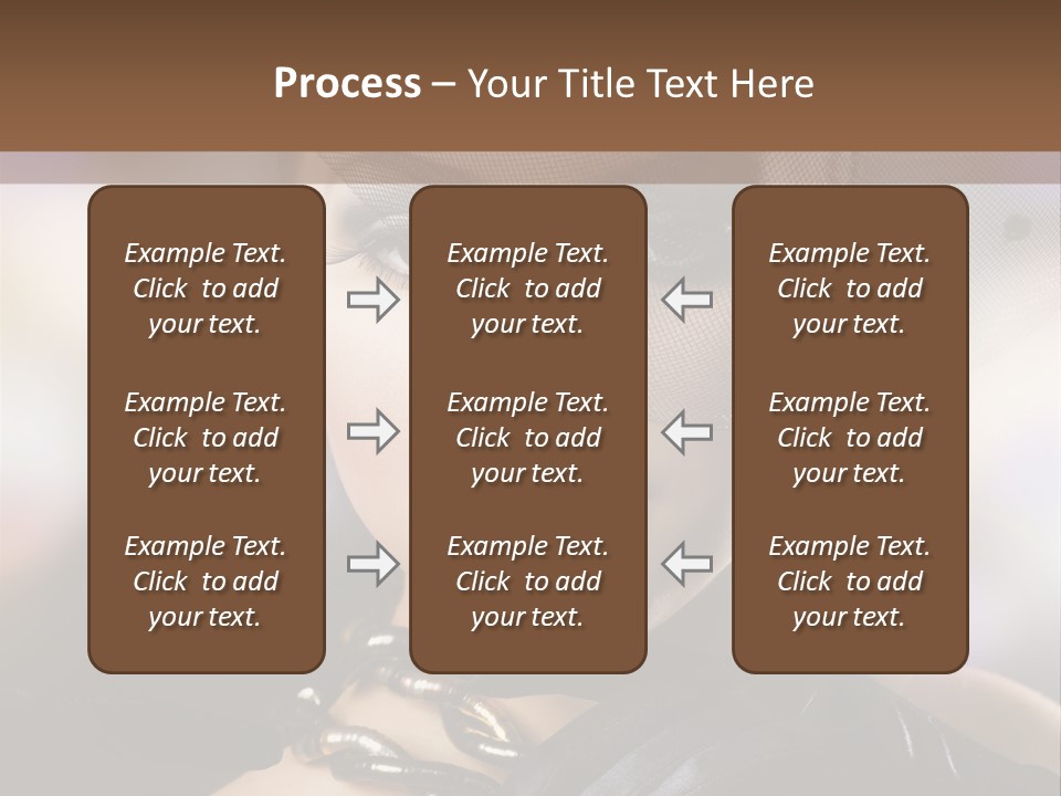 Bokeh Brunette Beautiful PowerPoint Template
