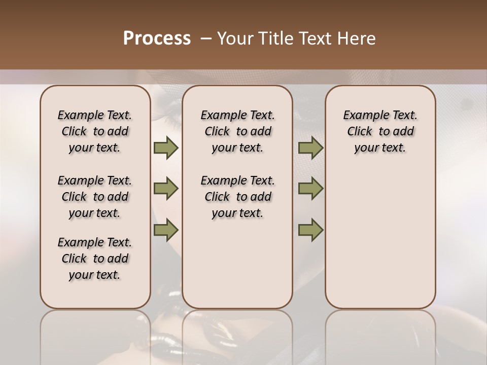 Bokeh Brunette Beautiful PowerPoint Template
