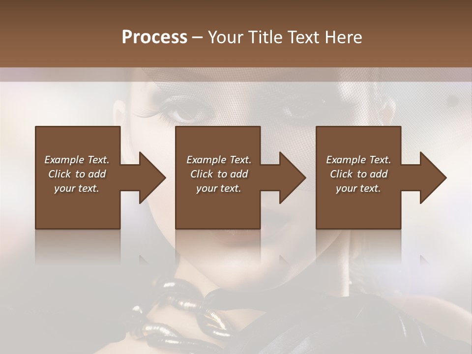 Bokeh Brunette Beautiful PowerPoint Template