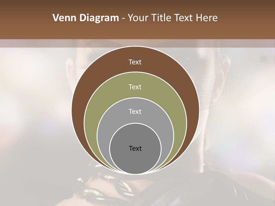 Bokeh Brunette Beautiful PowerPoint Template