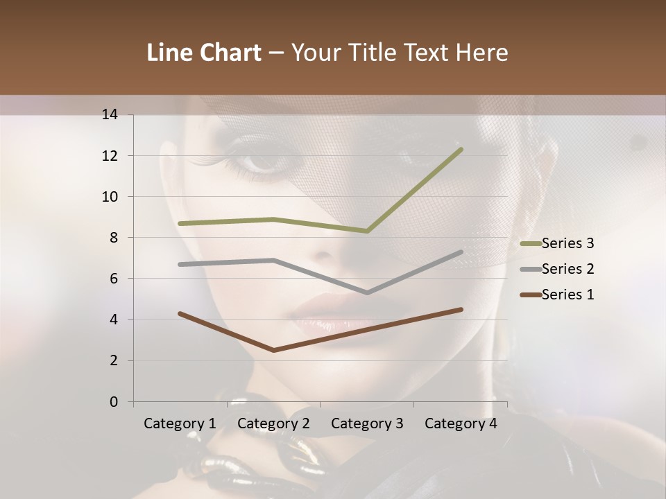 Bokeh Brunette Beautiful PowerPoint Template