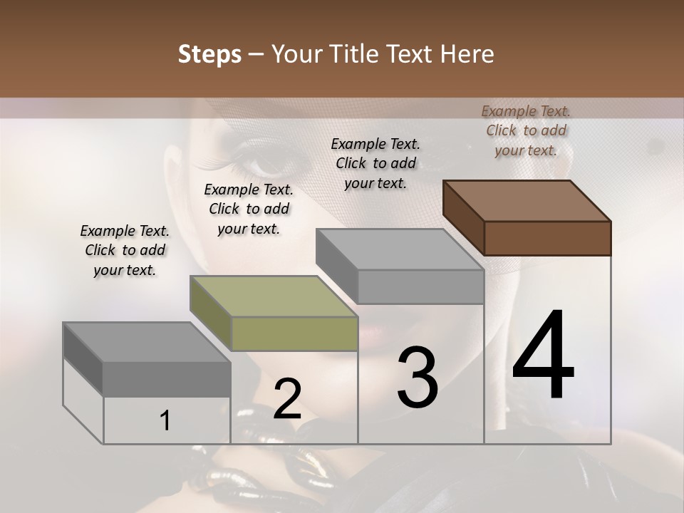 Bokeh Brunette Beautiful PowerPoint Template