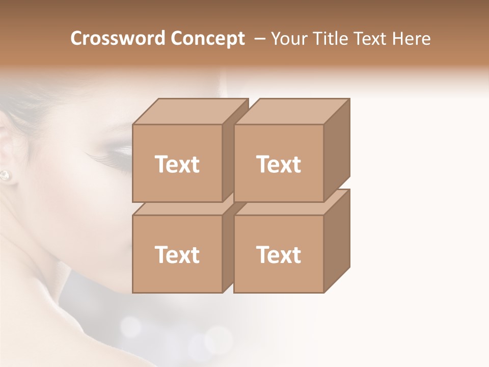 Professional White Brunette PowerPoint Template