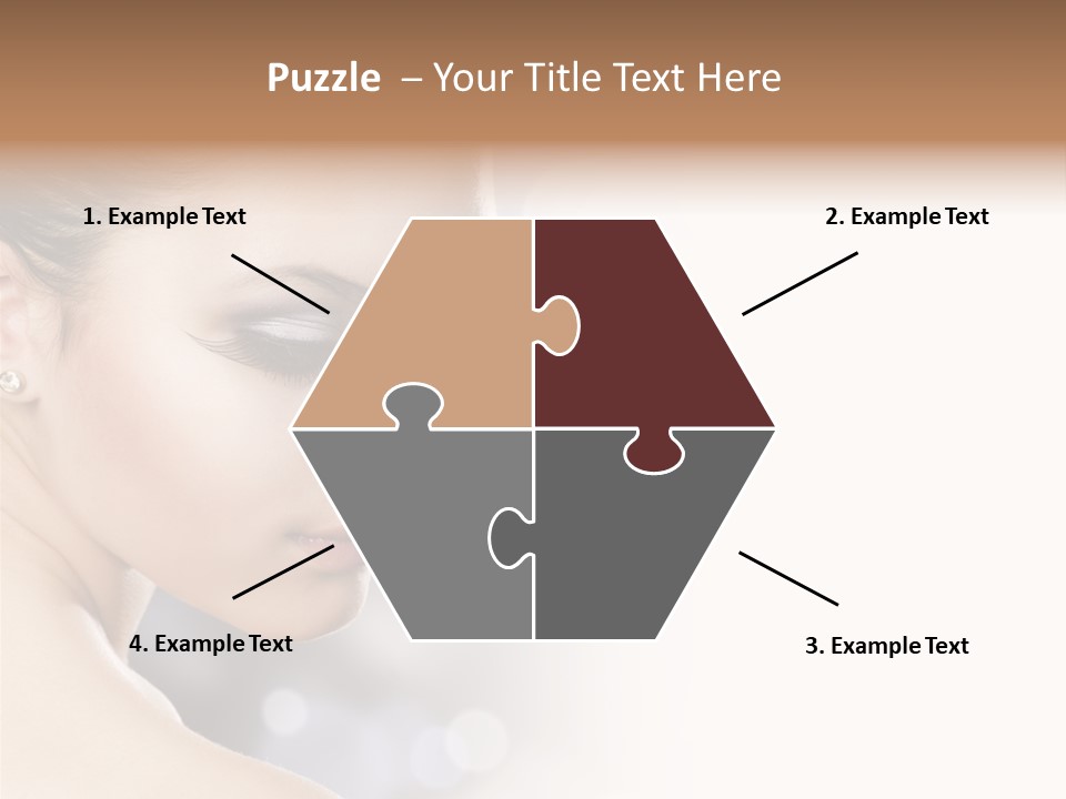 Professional White Brunette PowerPoint Template