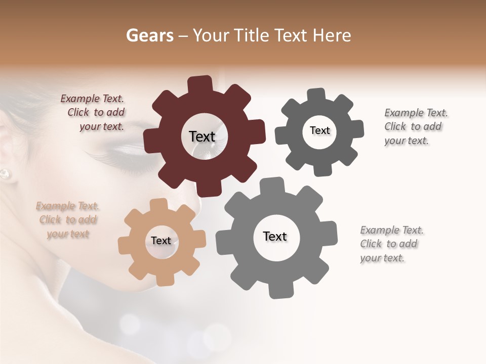 Professional White Brunette PowerPoint Template