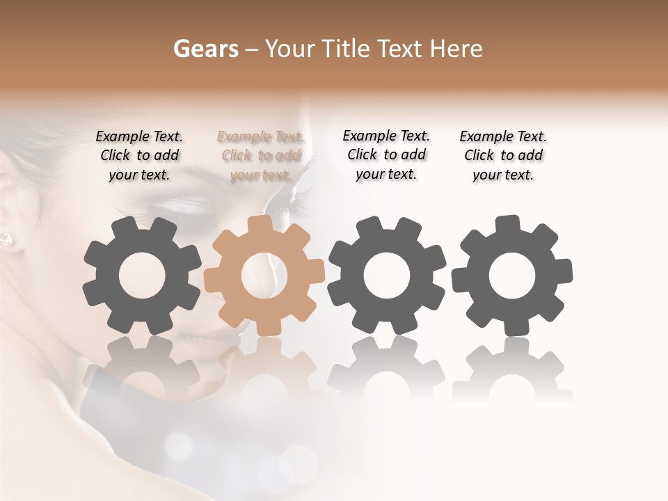 Professional White Brunette PowerPoint Template