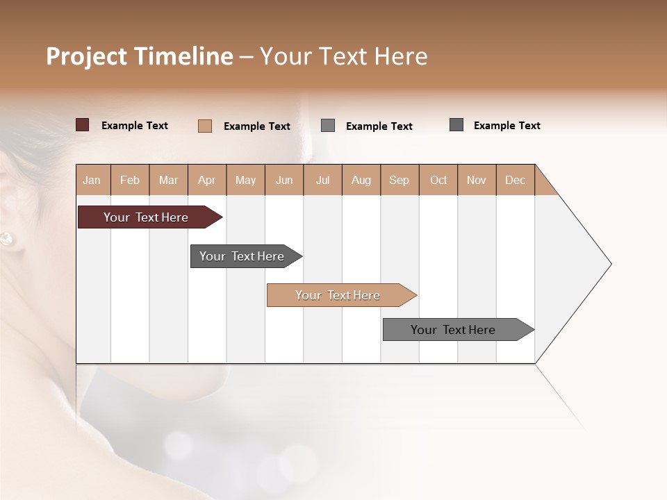 Professional White Brunette PowerPoint Template