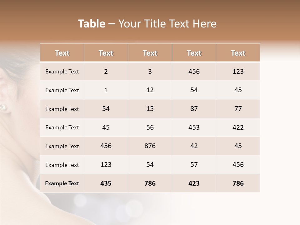 Professional White Brunette PowerPoint Template