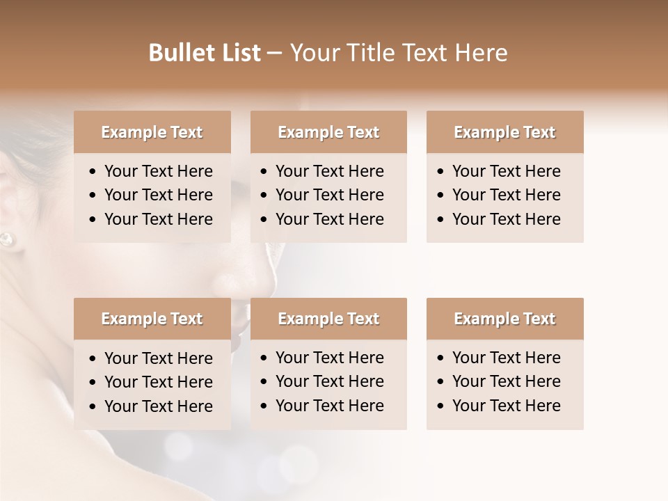 Professional White Brunette PowerPoint Template