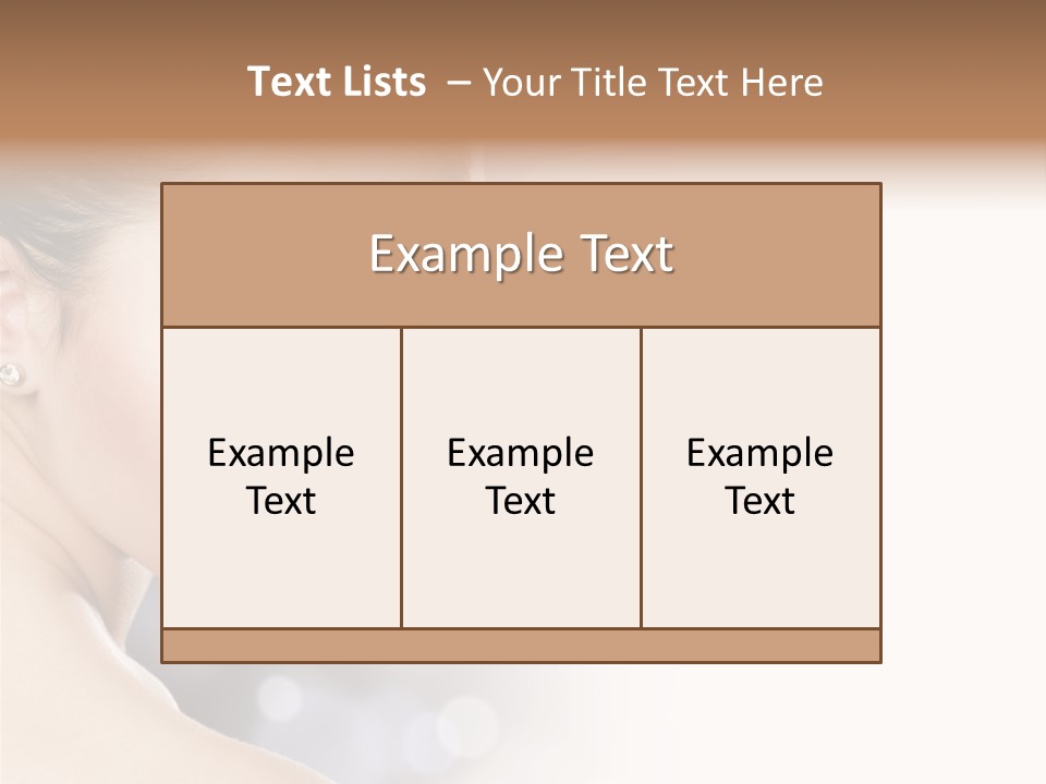Professional White Brunette PowerPoint Template