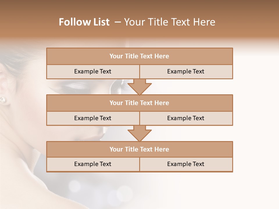 Professional White Brunette PowerPoint Template