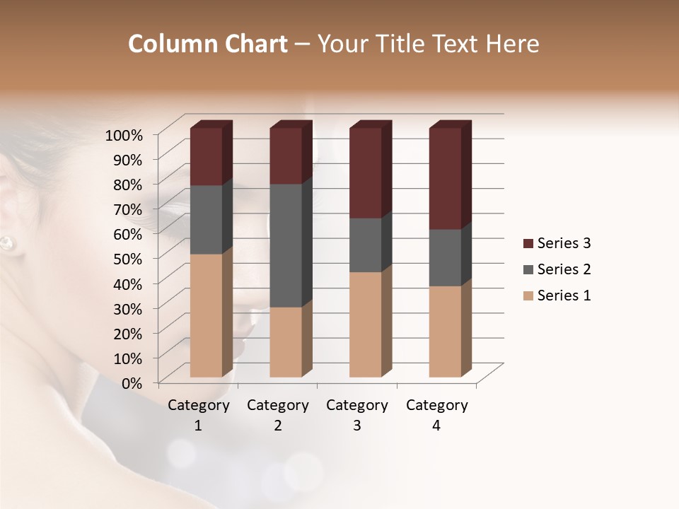 Professional White Brunette PowerPoint Template