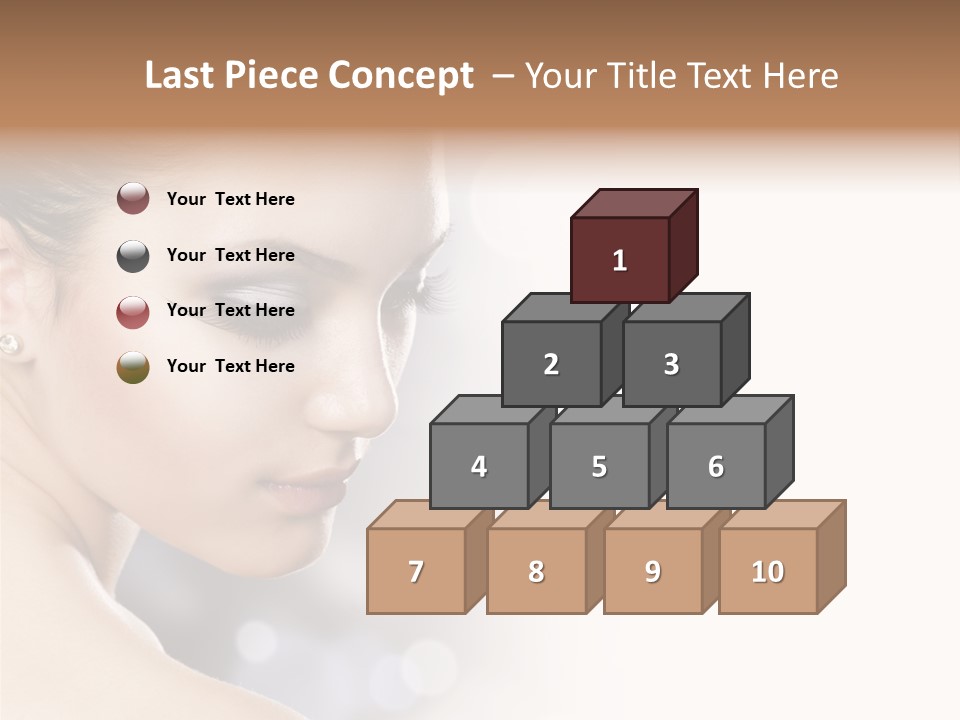 Professional White Brunette PowerPoint Template