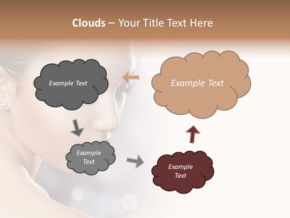 Professional White Brunette PowerPoint Template
