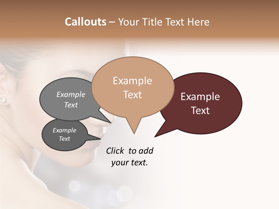 Professional White Brunette PowerPoint Template