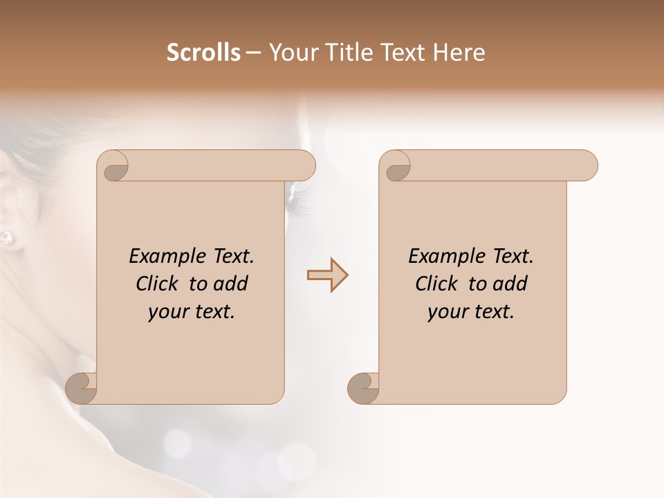 Professional White Brunette PowerPoint Template
