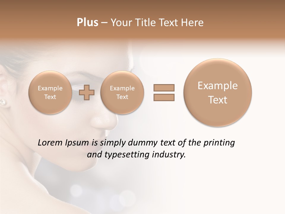 Professional White Brunette PowerPoint Template