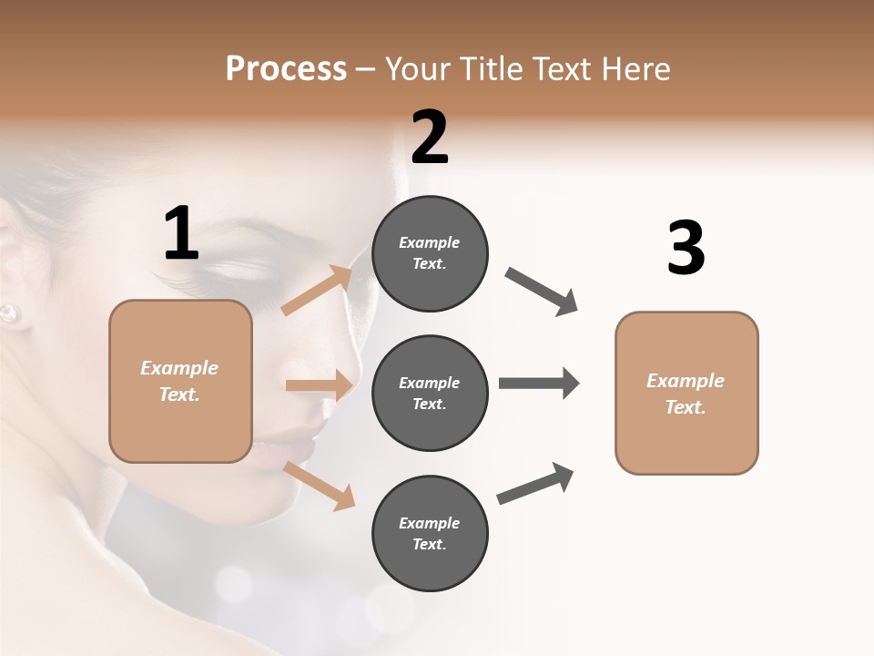 Professional White Brunette PowerPoint Template