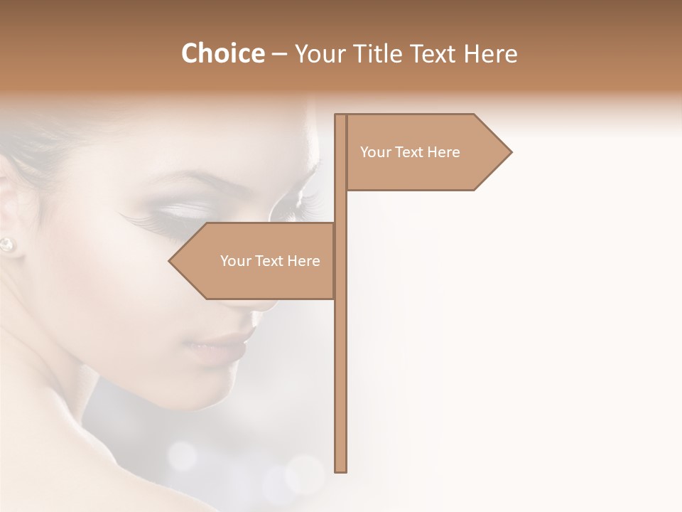 Professional White Brunette PowerPoint Template