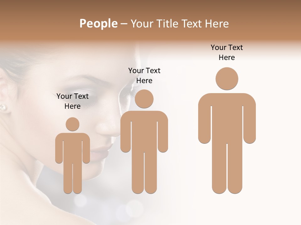 Professional White Brunette PowerPoint Template