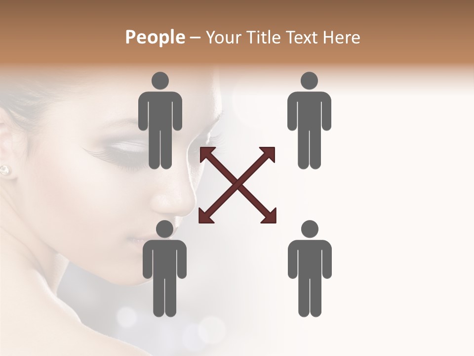 Professional White Brunette PowerPoint Template