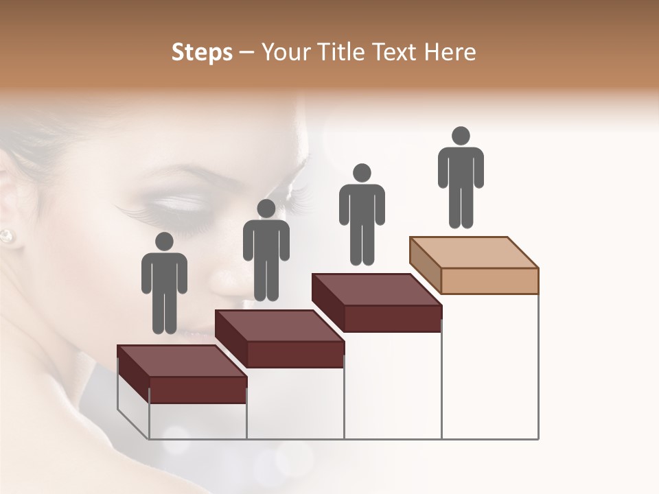 Professional White Brunette PowerPoint Template