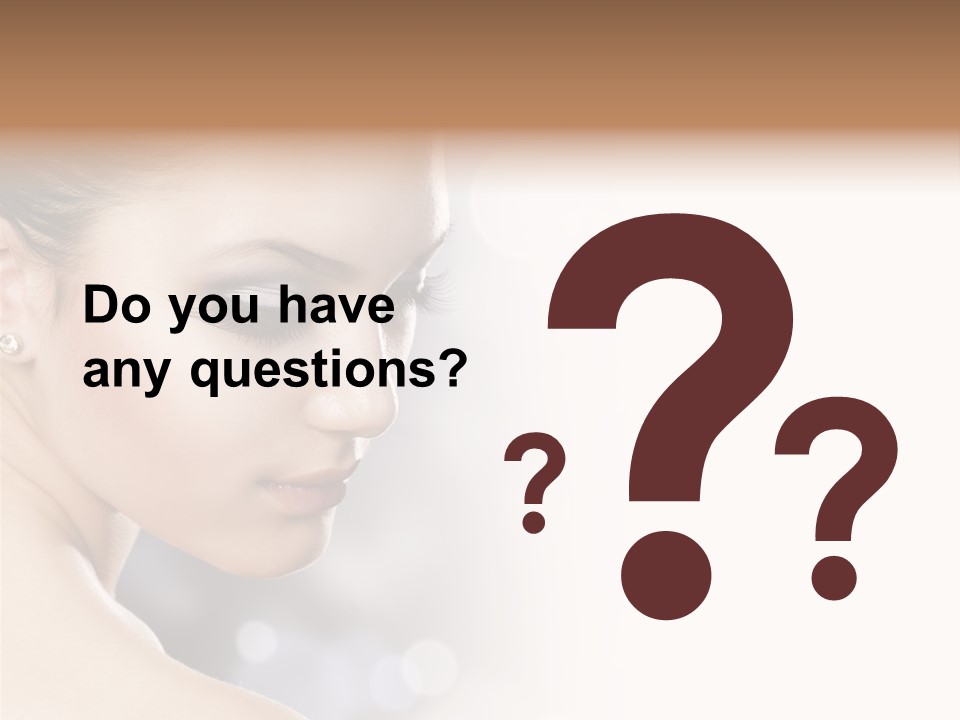 Professional White Brunette PowerPoint Template